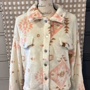 Simply Southern Fleece Button-Up Jacket